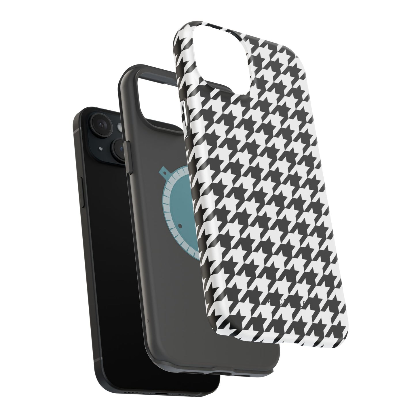 Houndstooth - Magnetic Phone Case - Arc & Bold