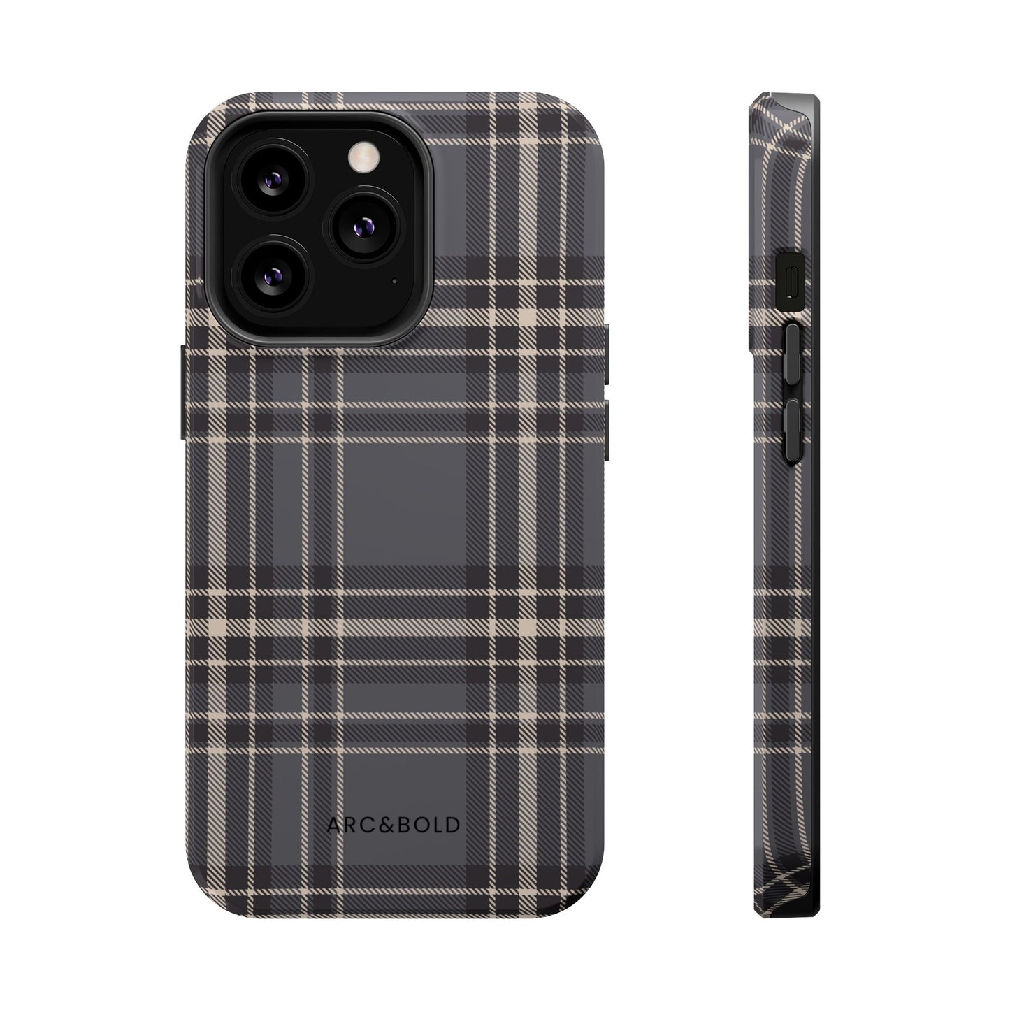 Monochrome Tartan - Magnetic Tough Case - Arc & Bold