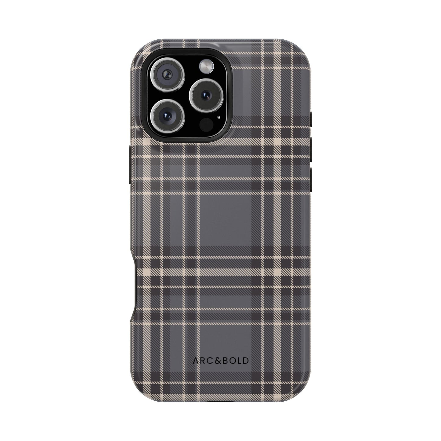 Monochrome Tartan - Magnetic Tough Case - Arc & Bold
