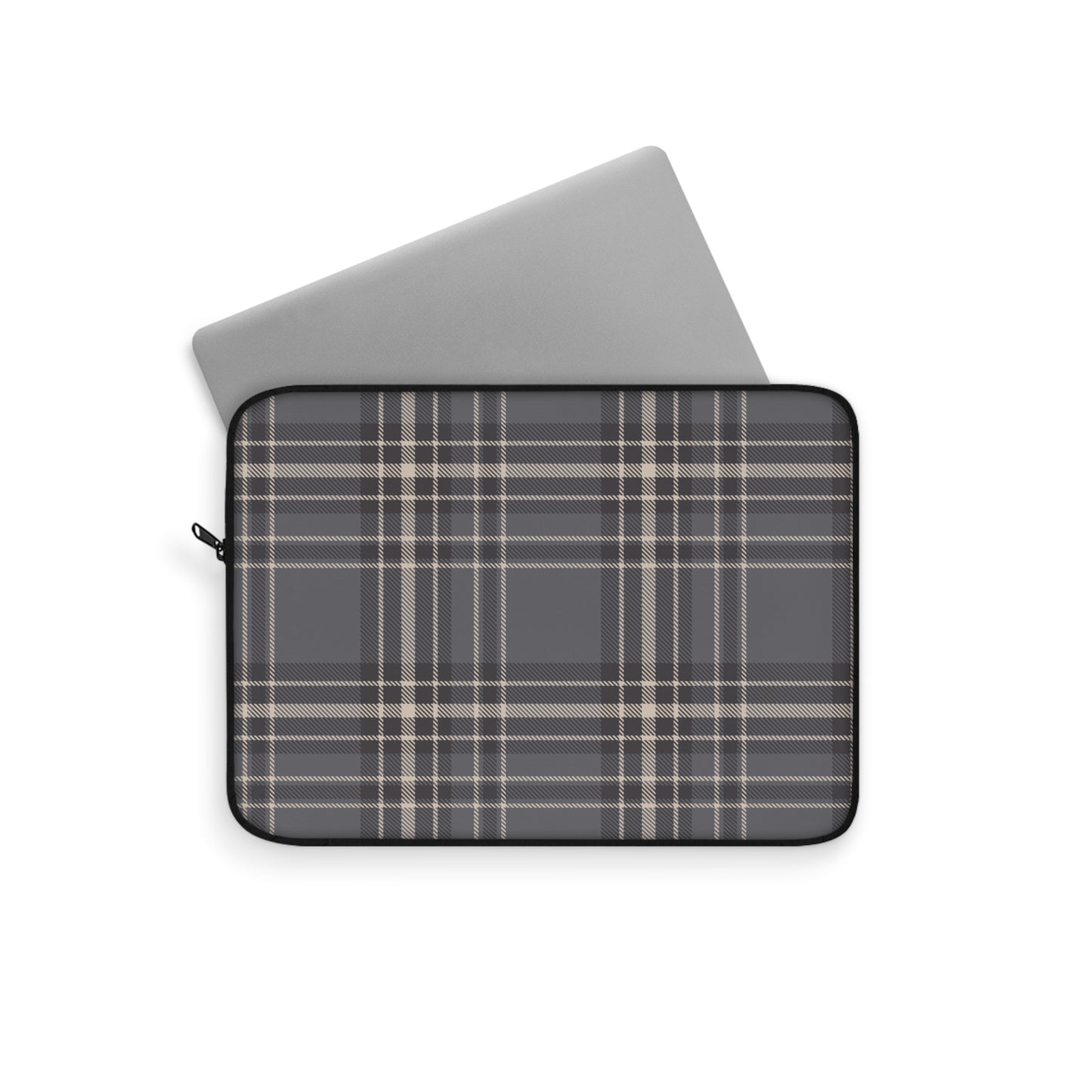 Monochrome Tartan - Laptop Sleeve - Arc & Bold