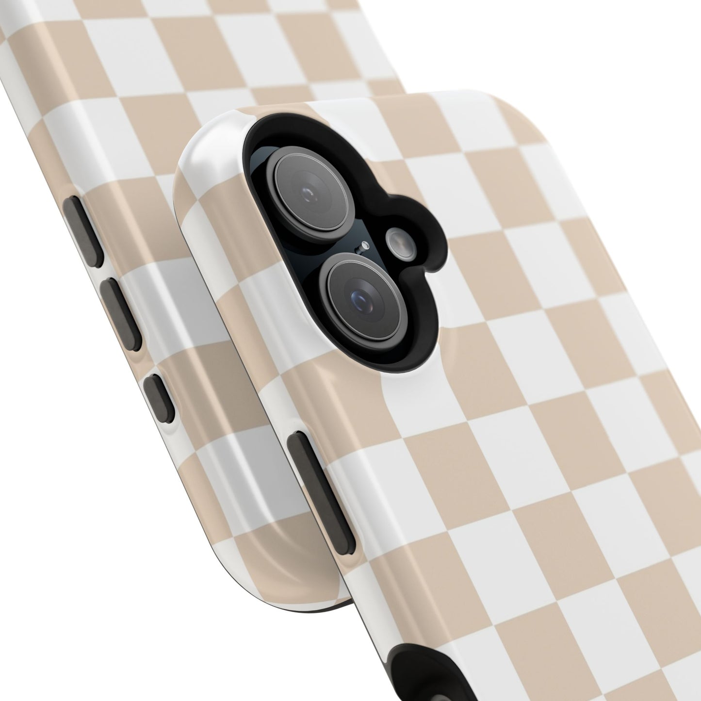 Beige Checker - Magnetic Phone Case - Arc & Bold