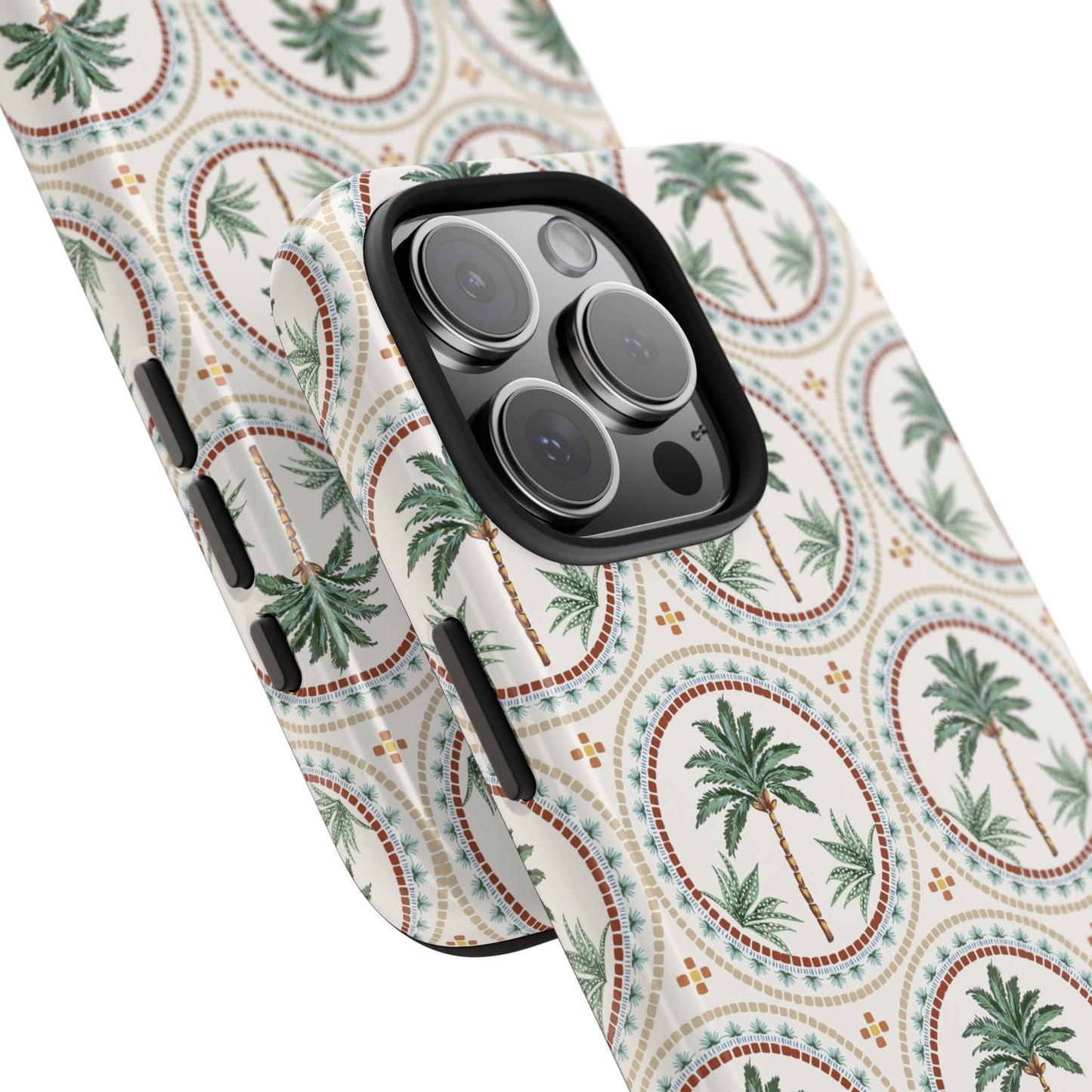 Tropical Tile Palm - Tough Phone Case - Arc & Bold