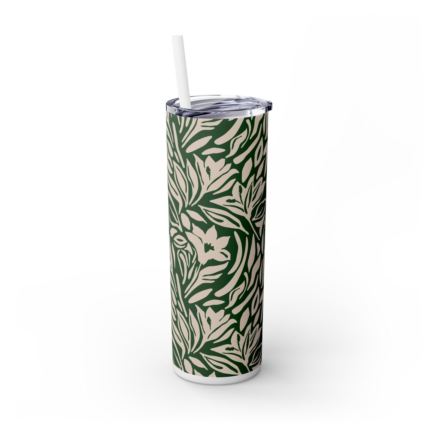 Timeless Evergreen - Skinny Tumbler with Straw, 20oz