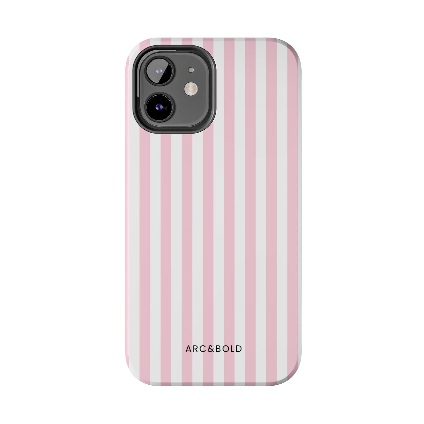 Pink Striped - Tough Phone Case - Arc & Bold
