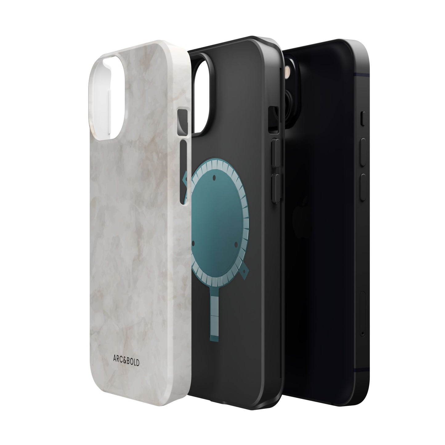 Marble - Magnetic Phone Case - Arc & Bold