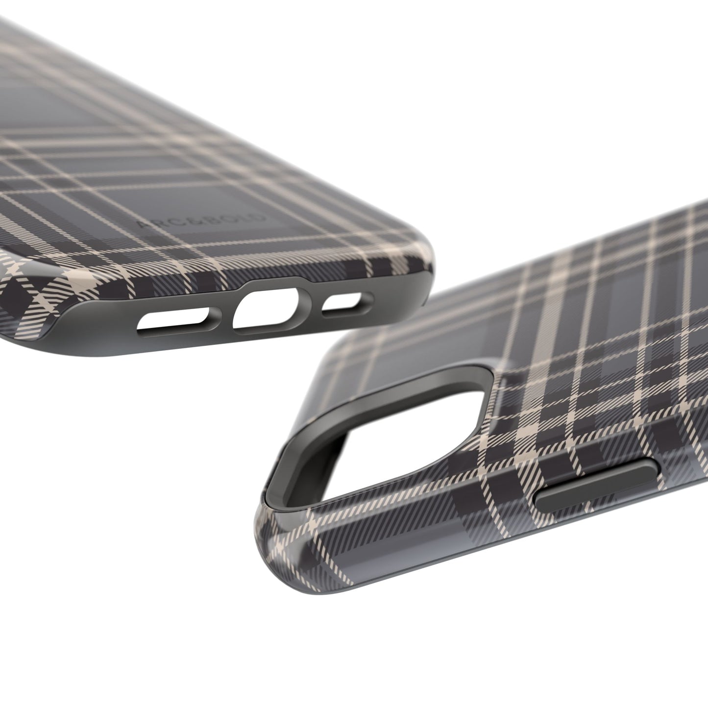 Monochrome Tartan - Magnetic Tough Case - Arc & Bold