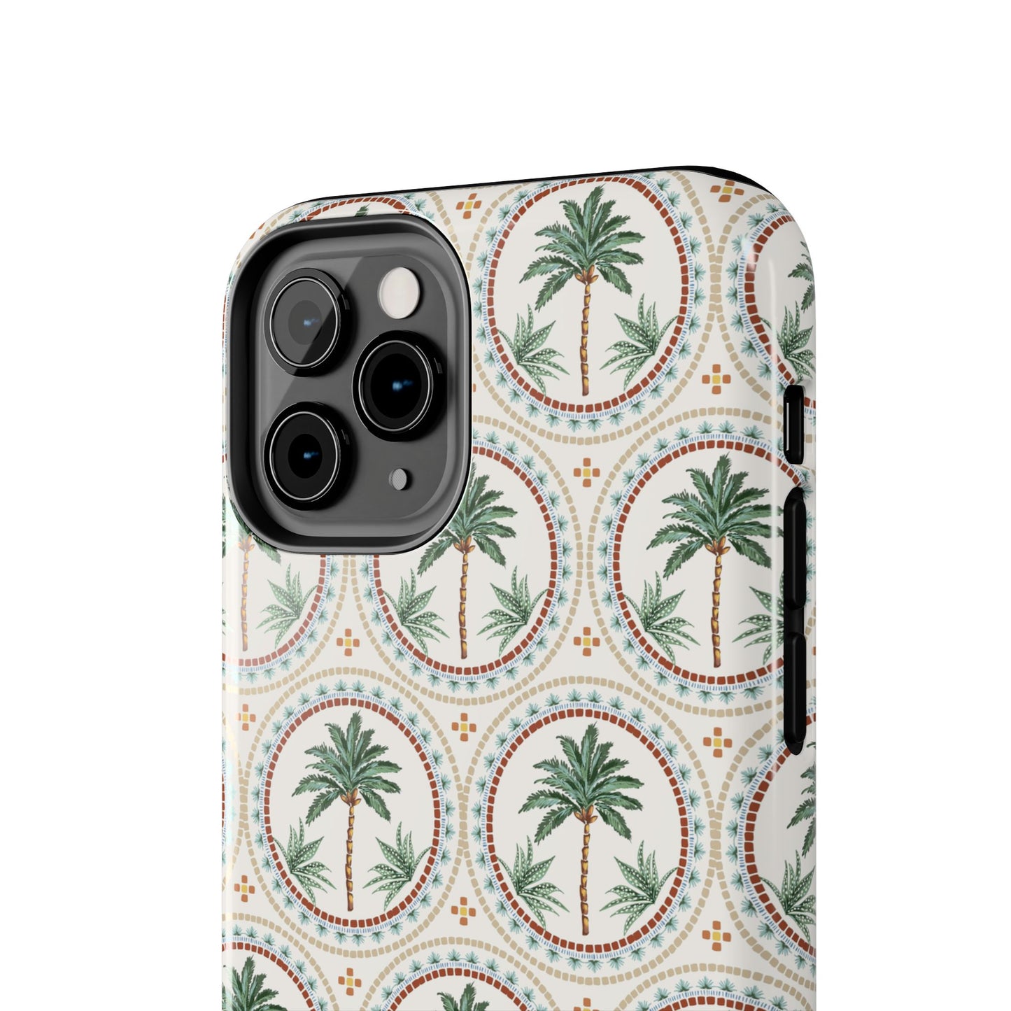 Tropical Tile Palm - Tough Phone Case - Arc & Bold