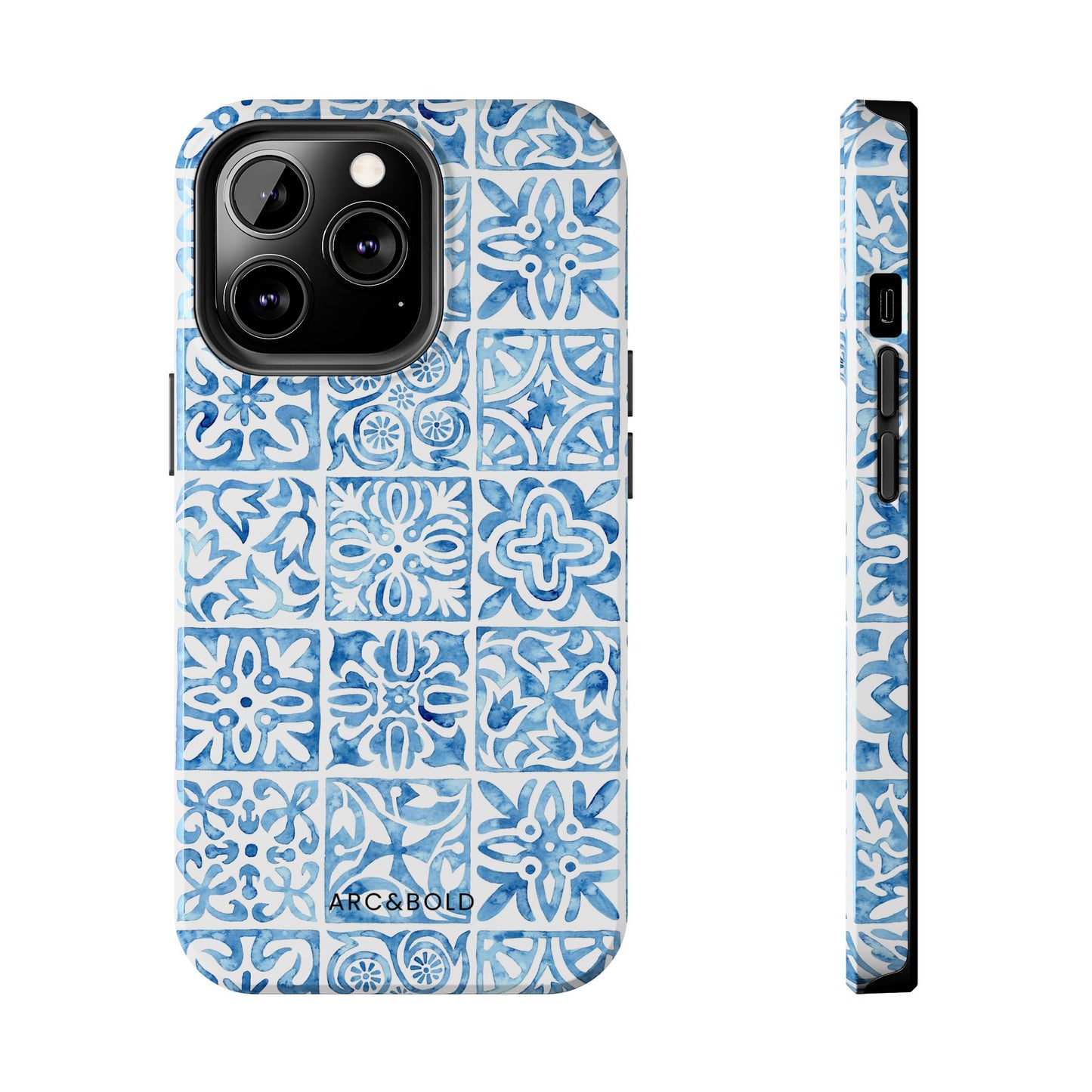 Blue Mosaic - Tough Phone Case - Arc & Bold