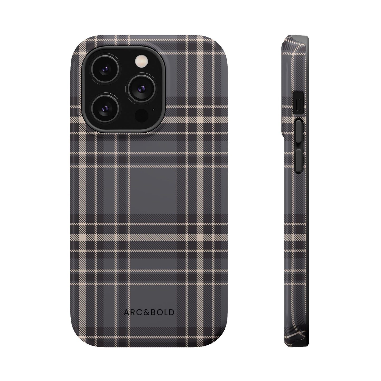 Monochrome Tartan - Magnetic Tough Case - Arc & Bold