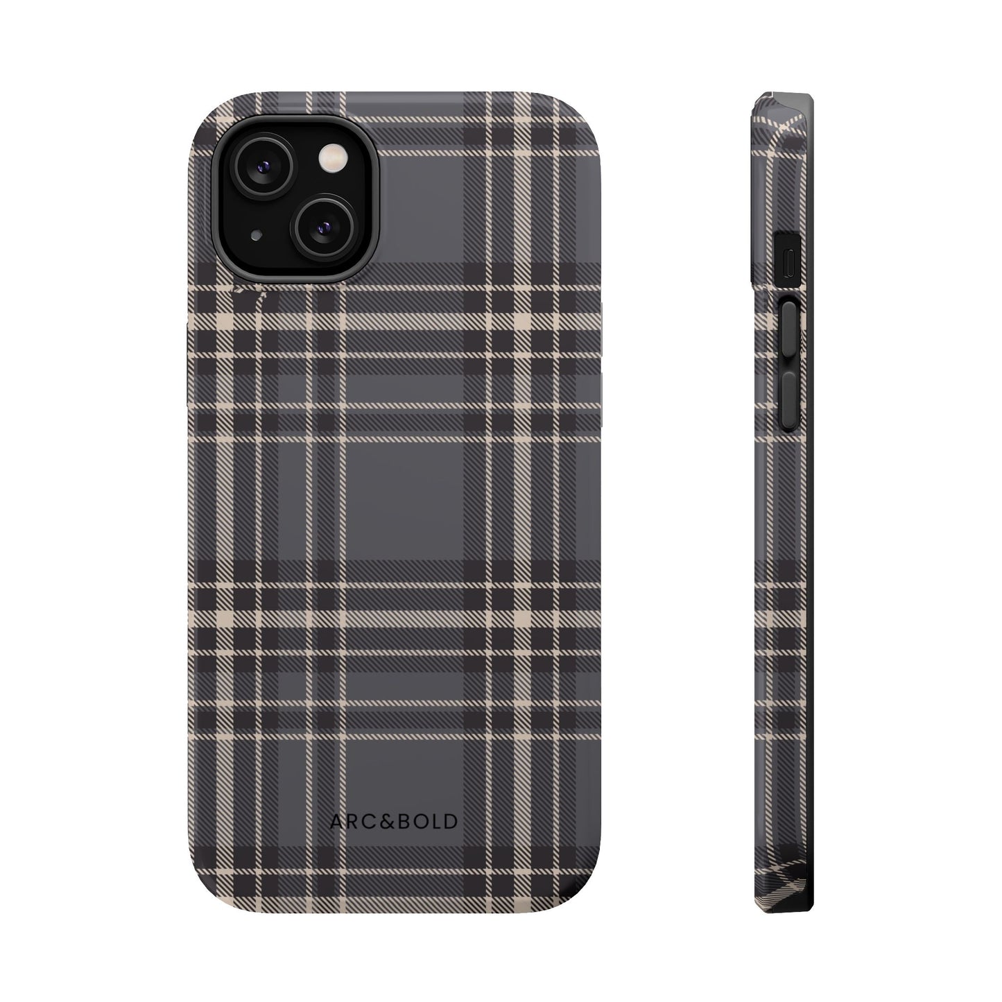 Monochrome Tartan - Magnetic Tough Case - Arc & Bold