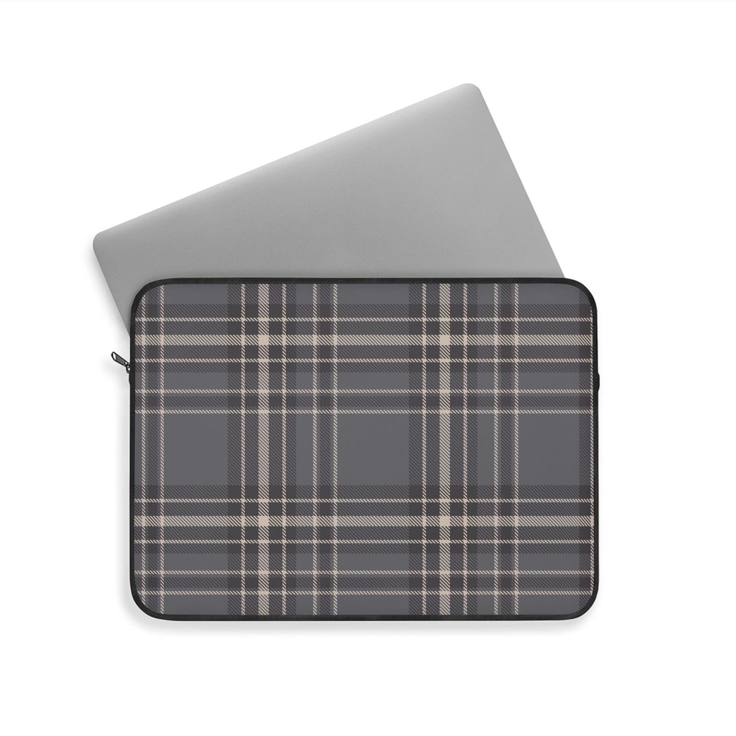 Monochrome Tartan - Laptop Sleeve - Arc & Bold
