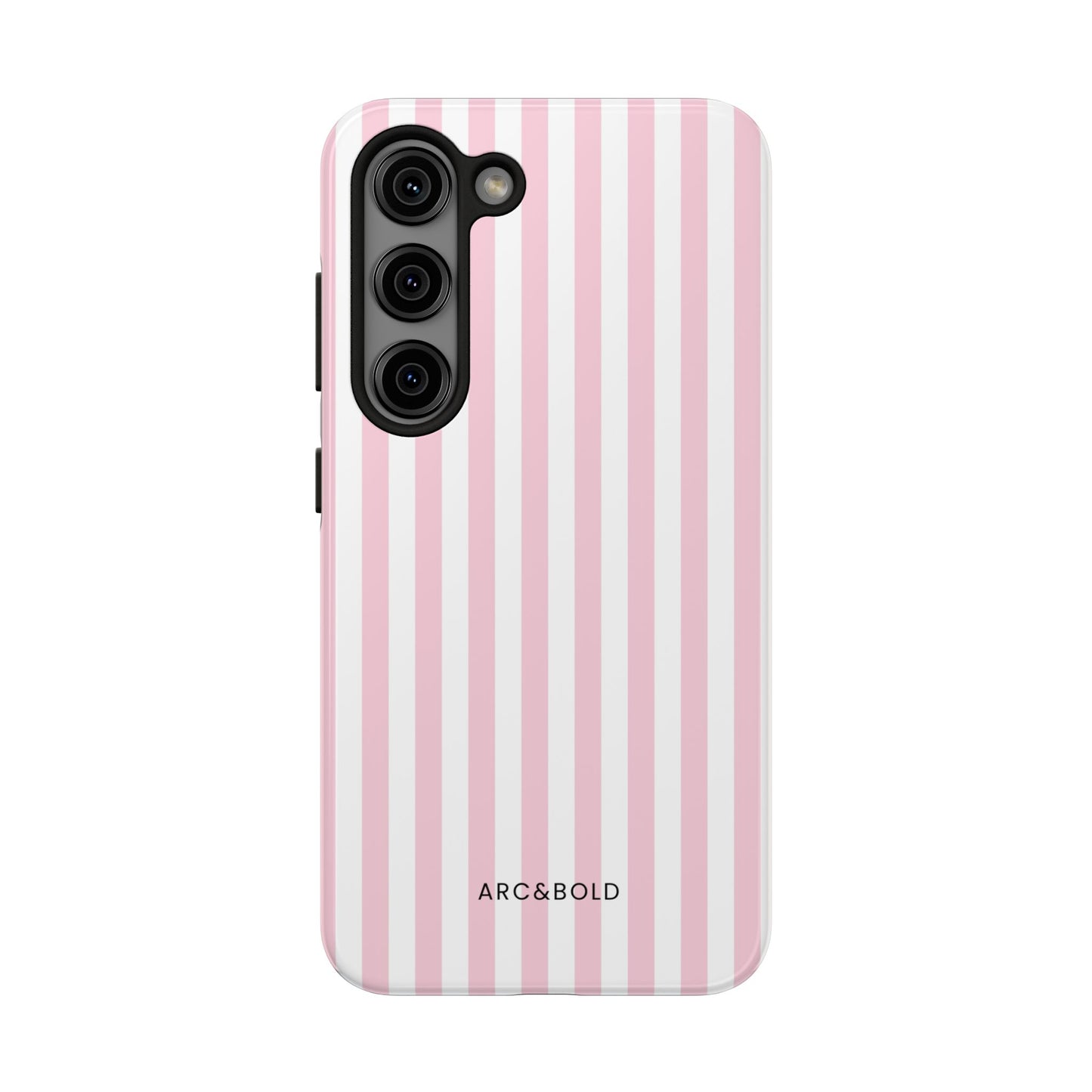 Pink Striped - Tough Phone Case - Arc & Bold