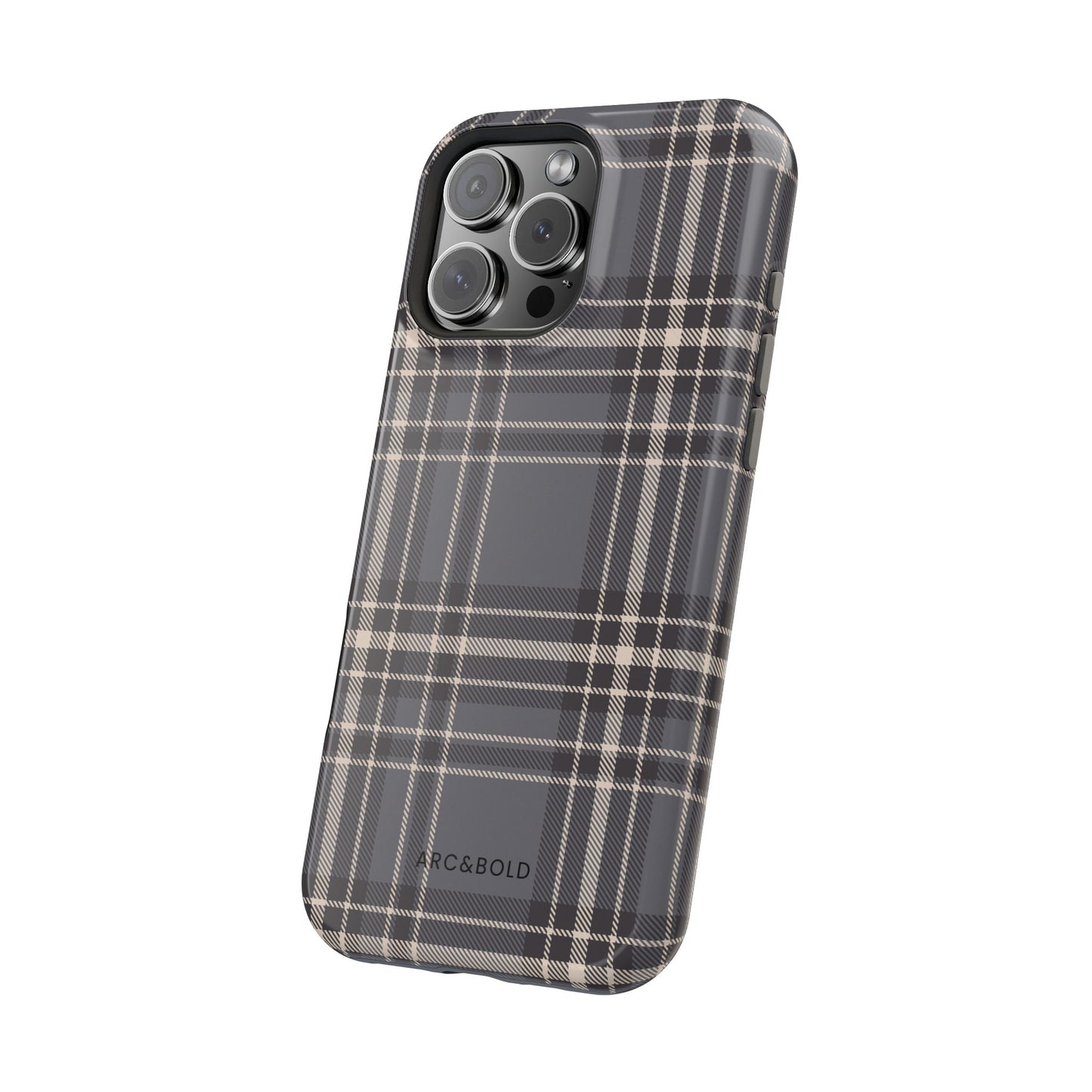 Monochrome Tartan - Magnetic Tough Case - Arc & Bold