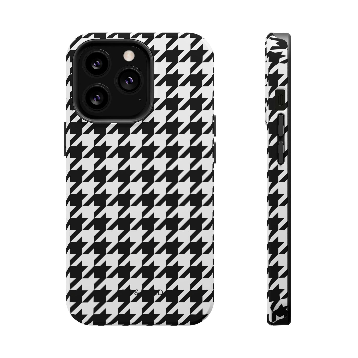 Houndstooth - Magnetic Phone Case - Arc & Bold
