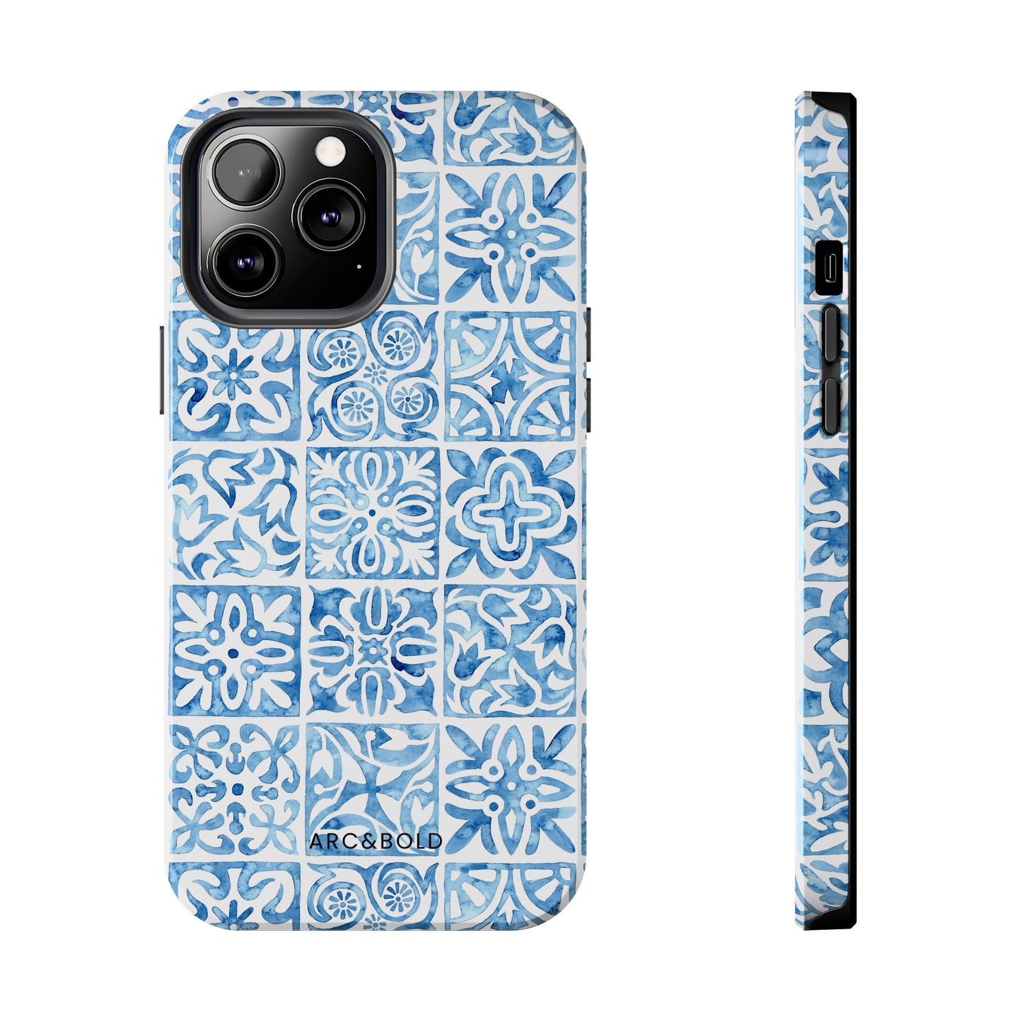 Blue Mosaic - Tough Phone Case - Arc & Bold