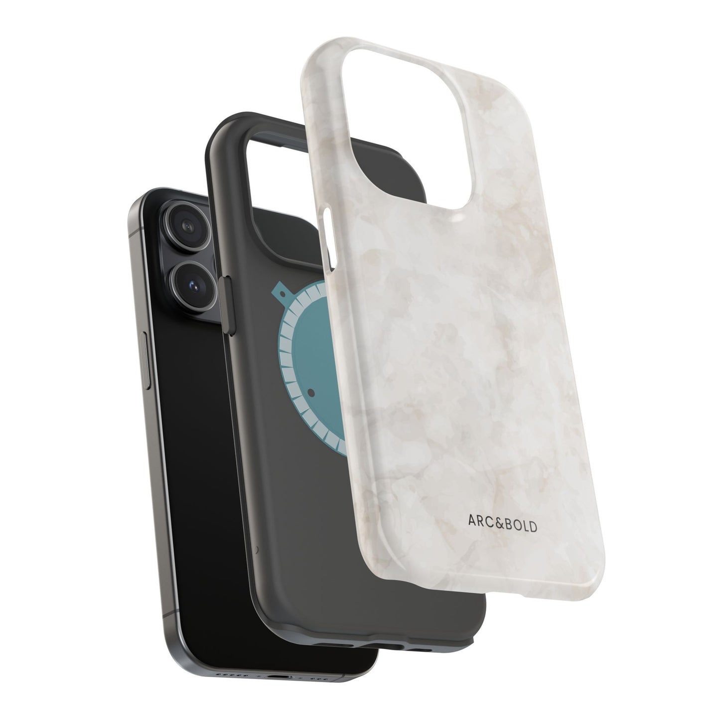 Marble - Magnetic Phone Case - Arc & Bold
