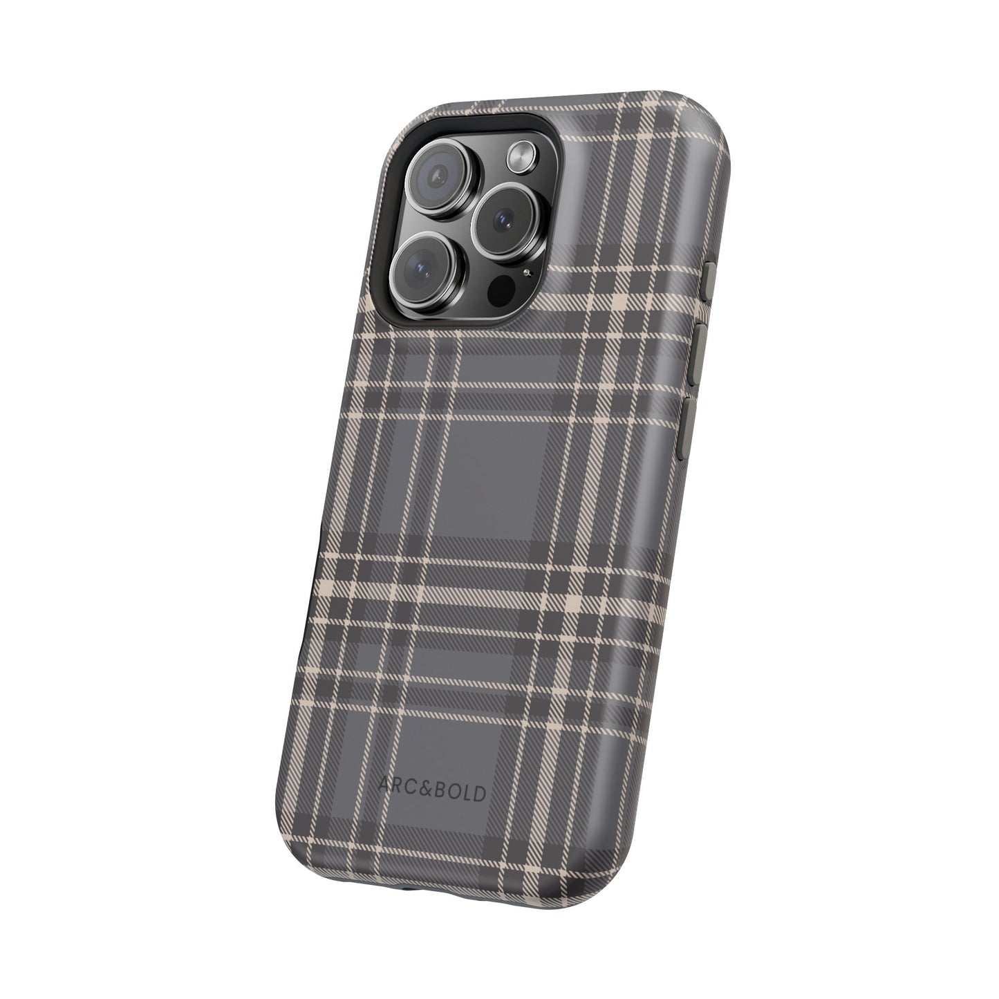 Monochrome Tartan - Magnetic Tough Case - Arc & Bold