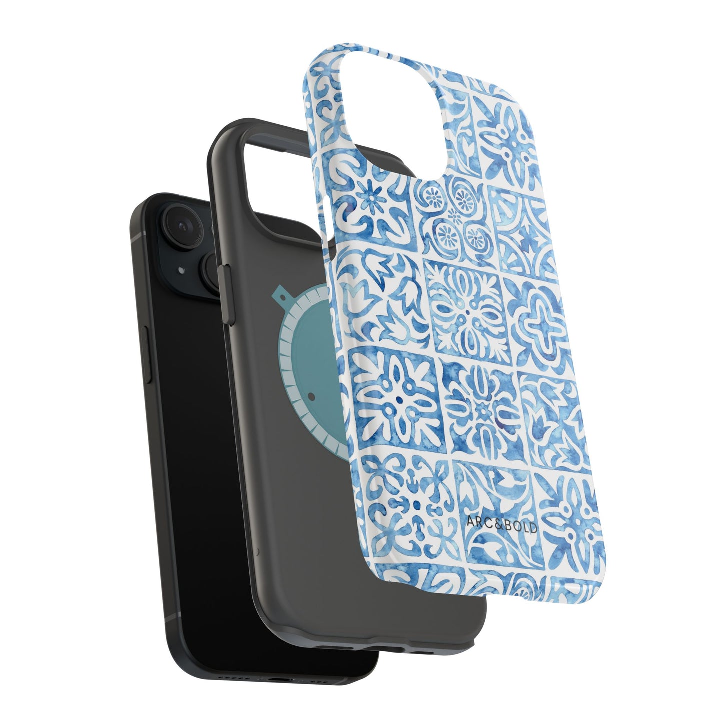 Blue Mosaic - Magnetic Phone Case - Arc & Bold