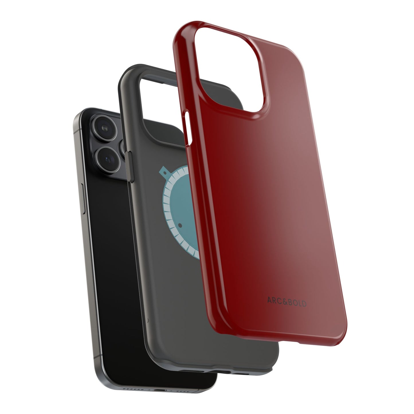 Ruby Shield - Magnetic Phone Case - Arc & Bold