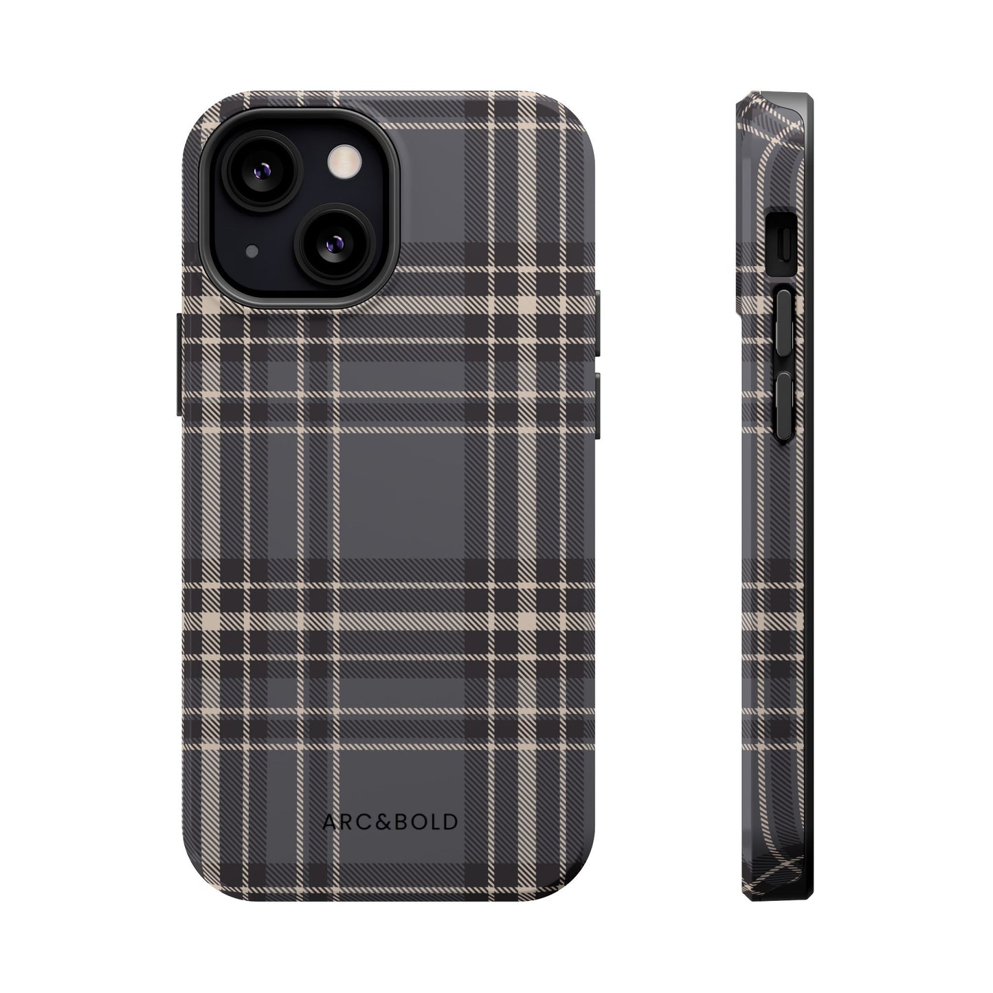 Monochrome Tartan - Magnetic Tough Case - Arc & Bold