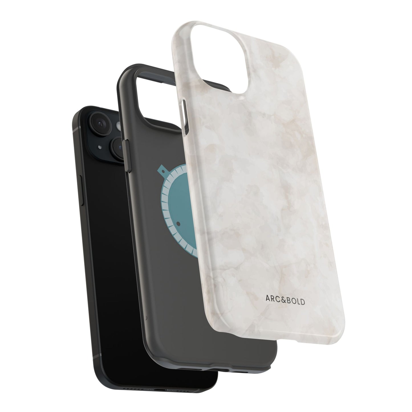 Marble - Magnetic Phone Case - Arc & Bold