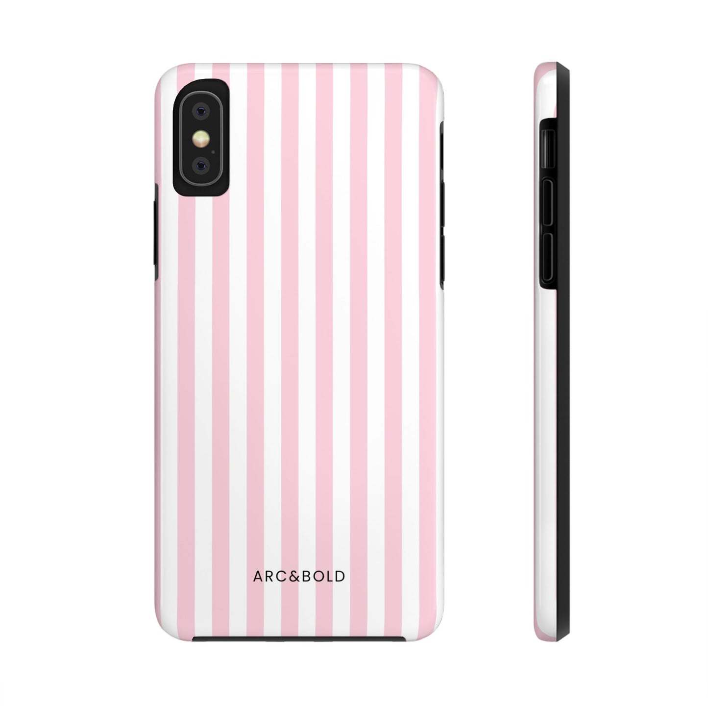 Pink Striped - Tough Phone Case - Arc & Bold