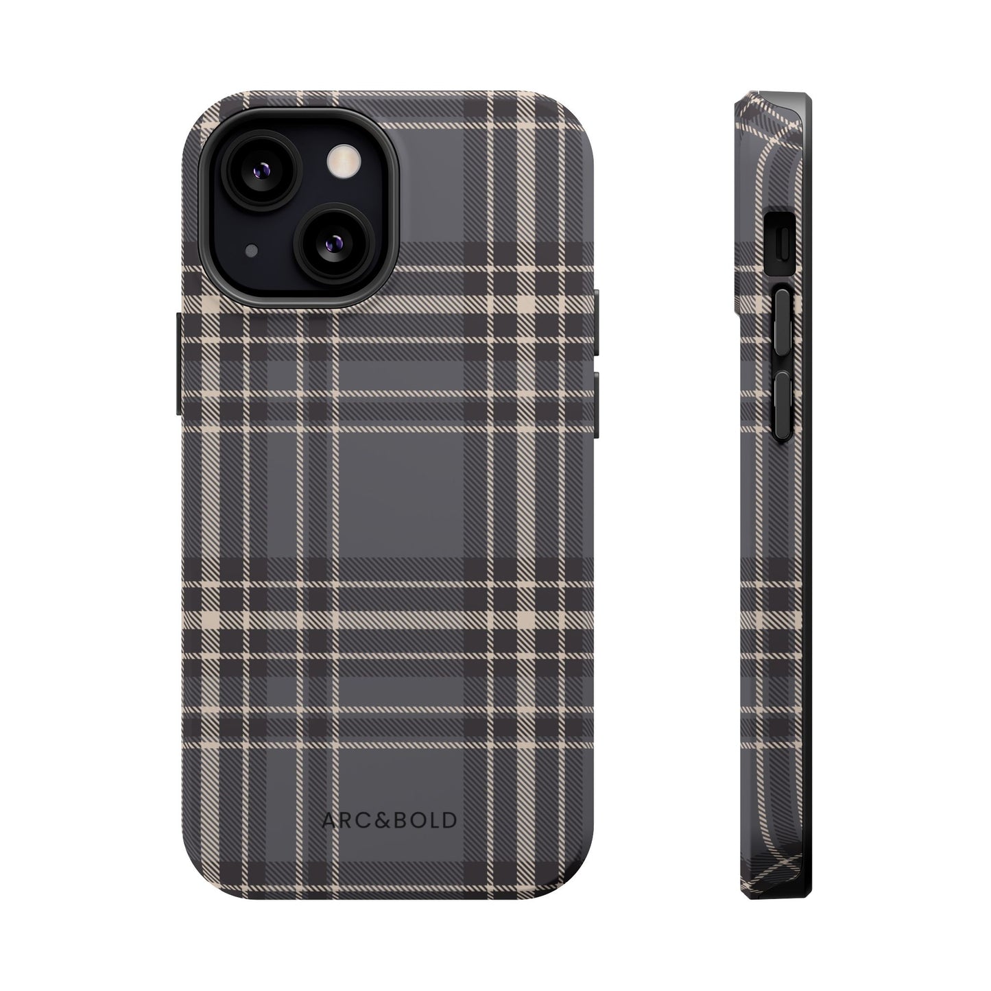 Monochrome Tartan - Magnetic Tough Case - Arc & Bold