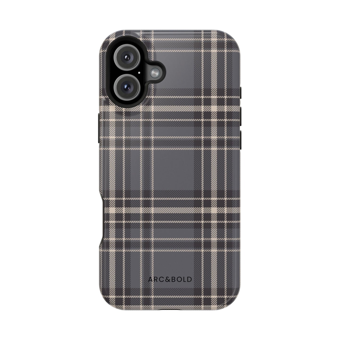 Monochrome Tartan - Magnetic Tough Case - Arc & Bold