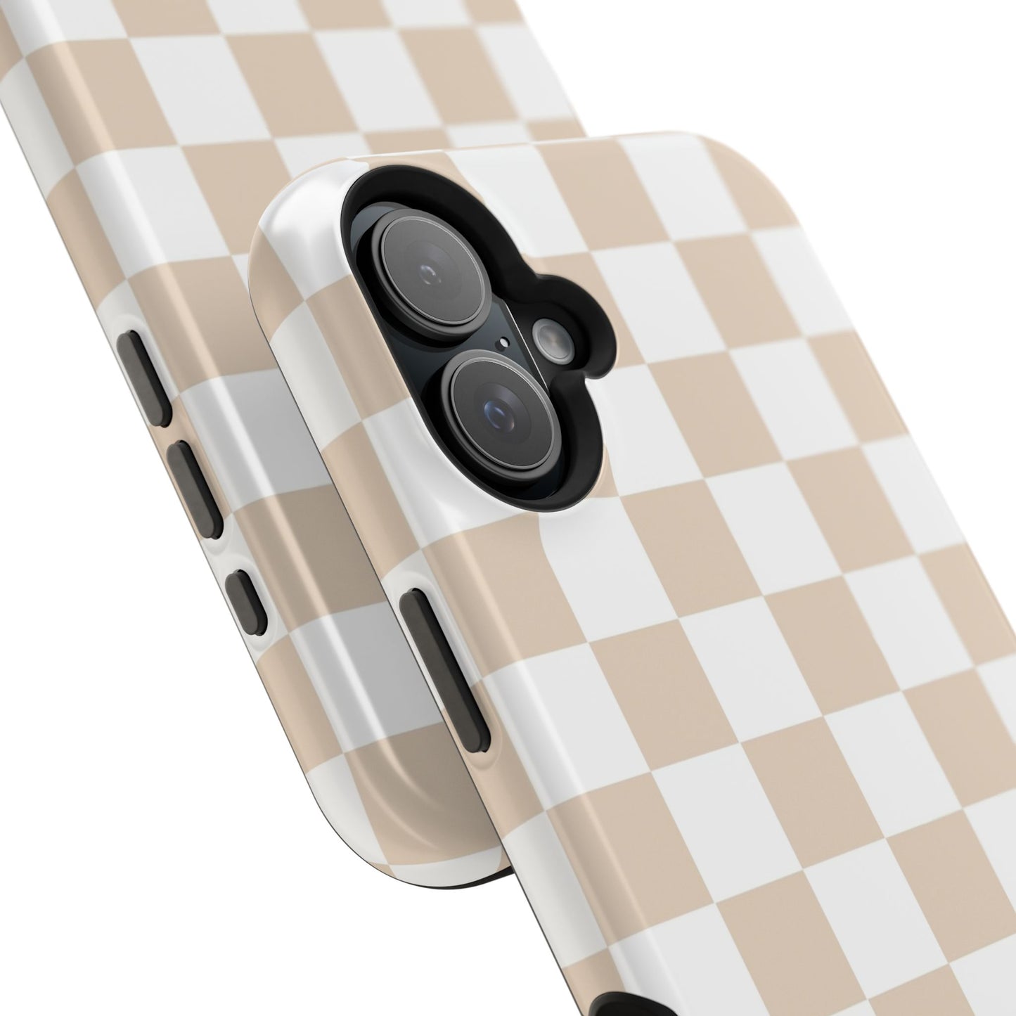 Beige Checker - Magnetic Phone Case - Arc & Bold