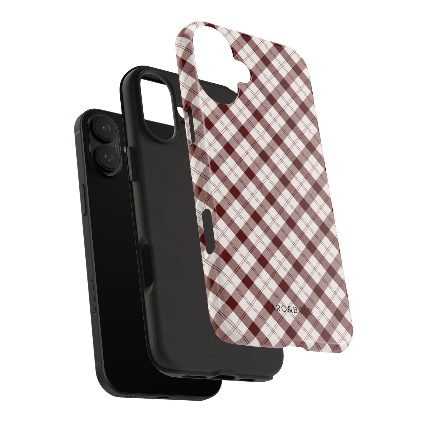 Maroon - Tough Phone Case - Arc & Bold