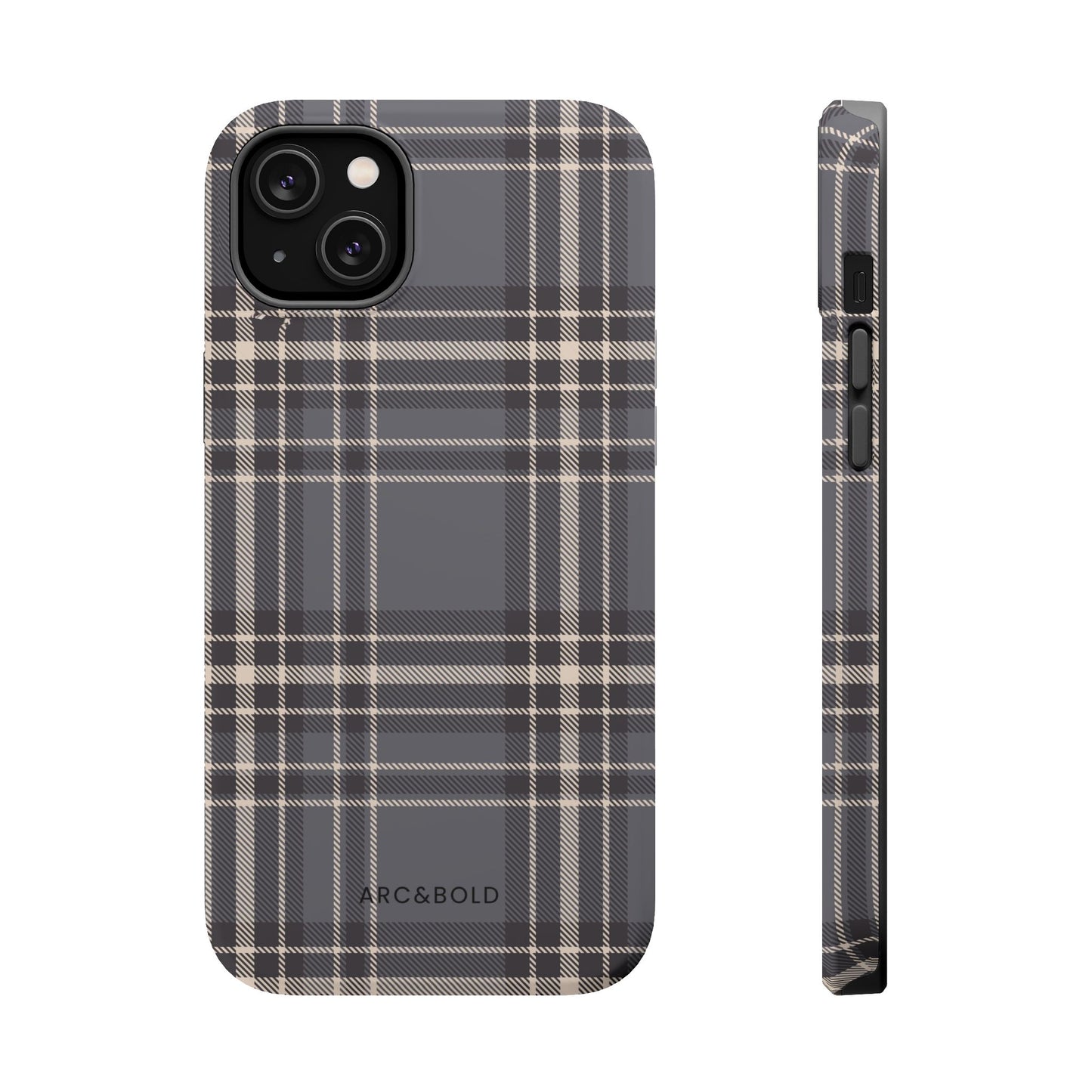 Monochrome Tartan - Magnetic Tough Case - Arc & Bold
