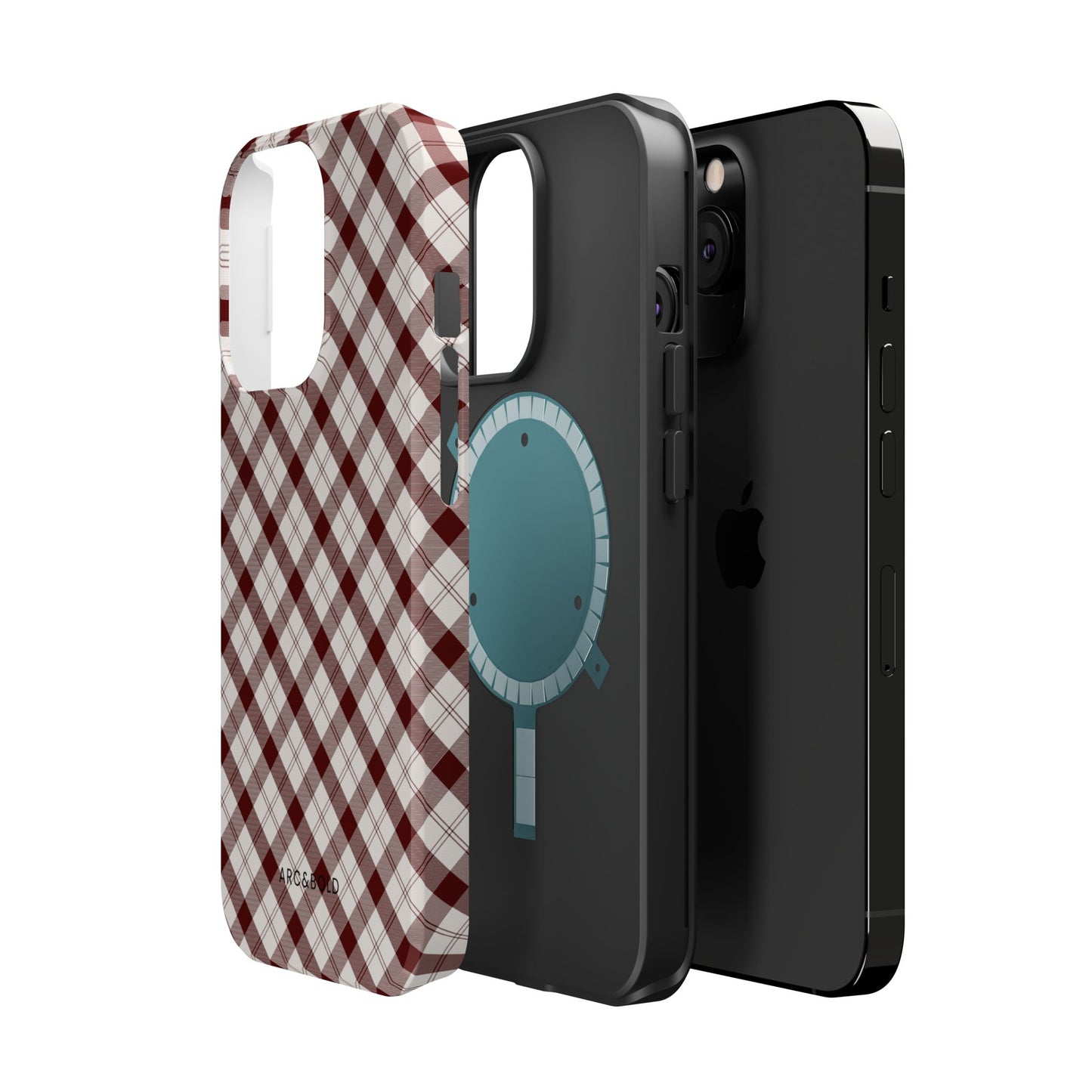 Maroon - Magnetic Tough Case - Arc & Bold