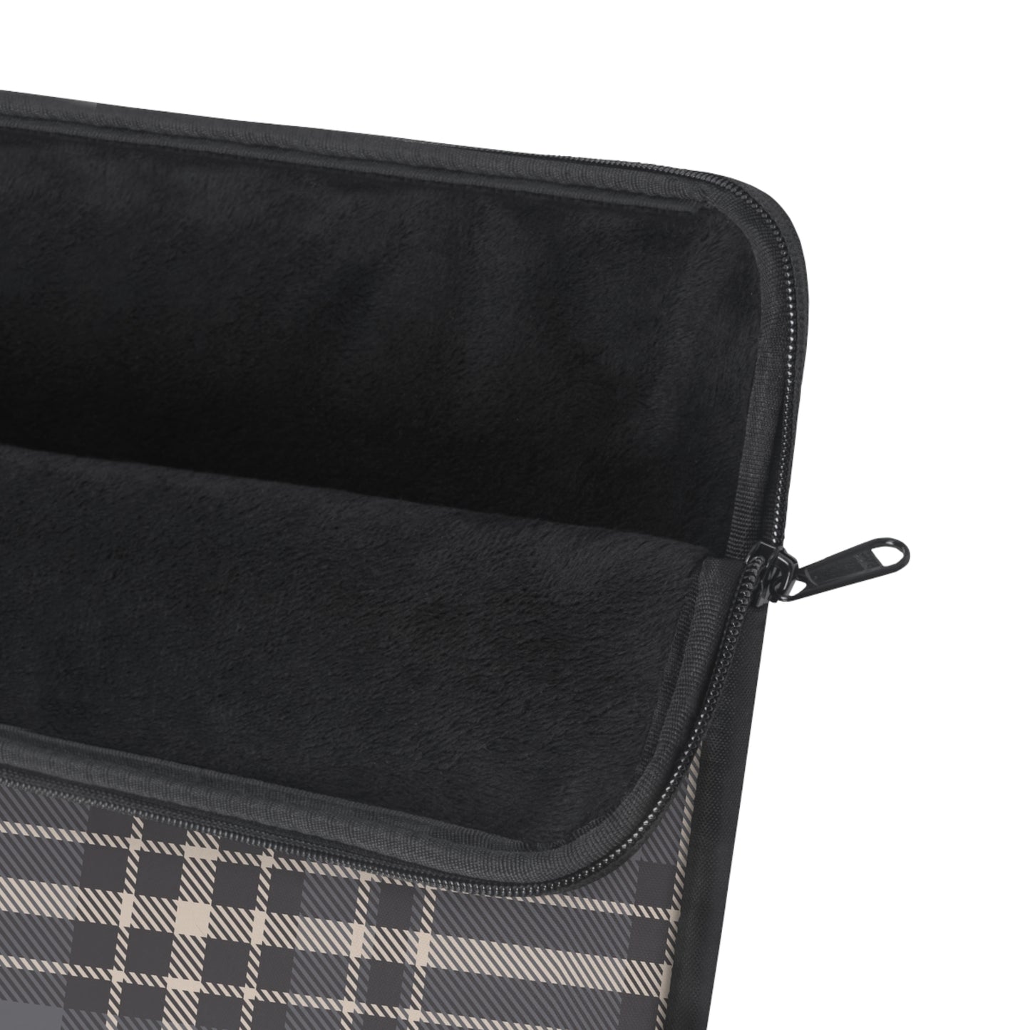 Monochrome Tartan - Laptop Sleeve - Arc & Bold