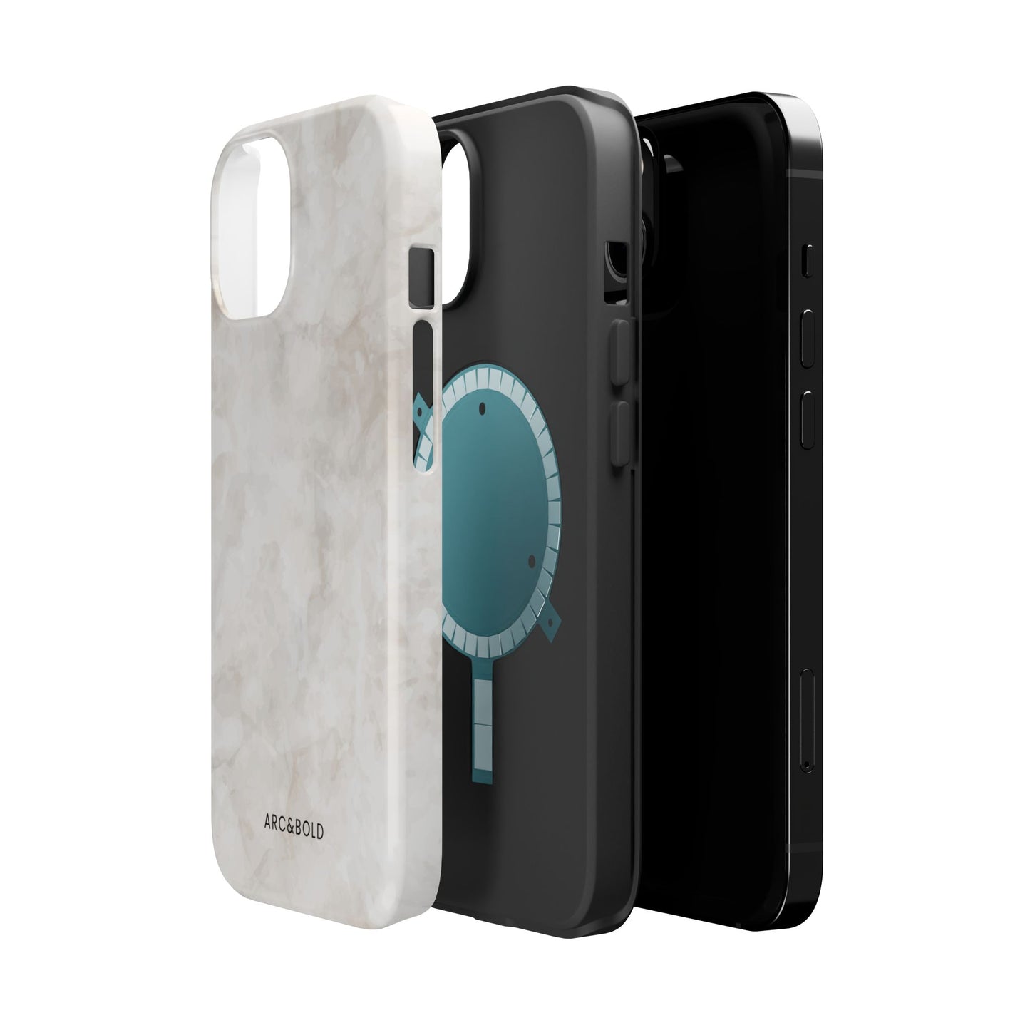 Marble - Magnetic Phone Case - Arc & Bold