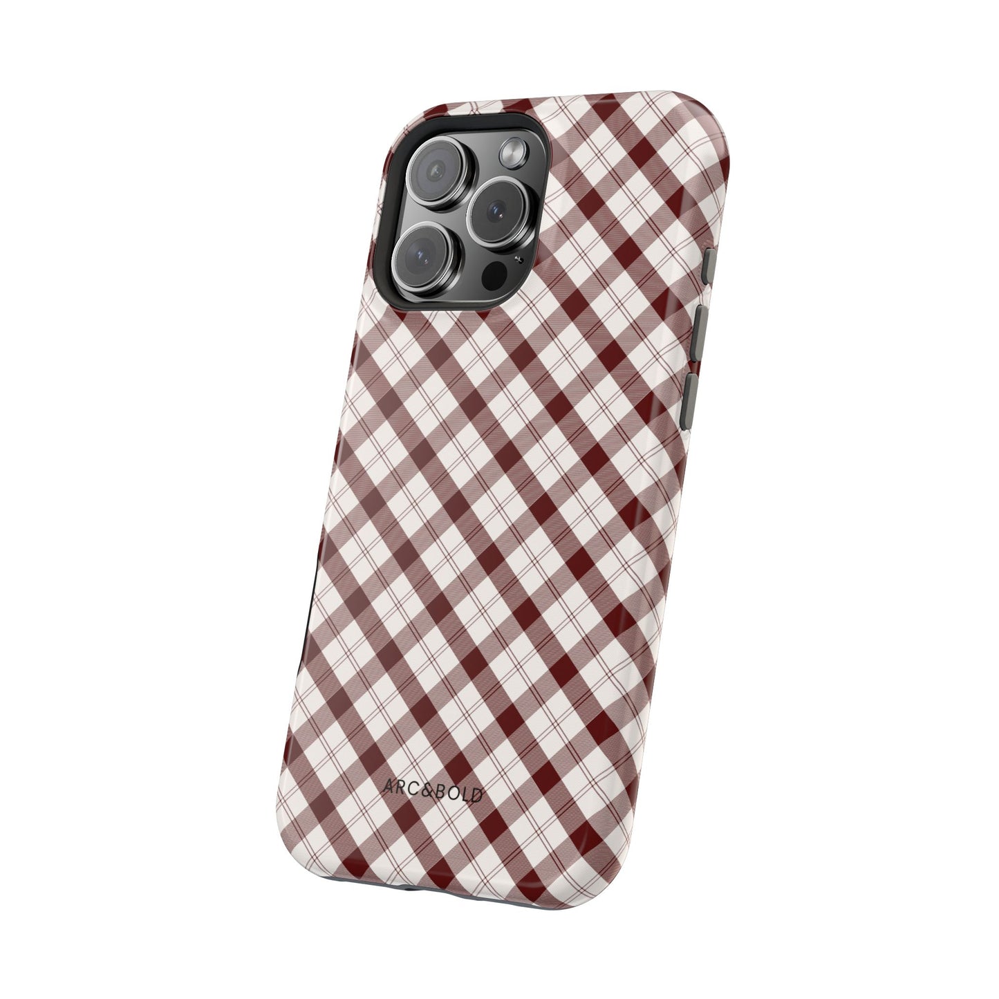 Maroon - Magnetic Tough Case - Arc & Bold