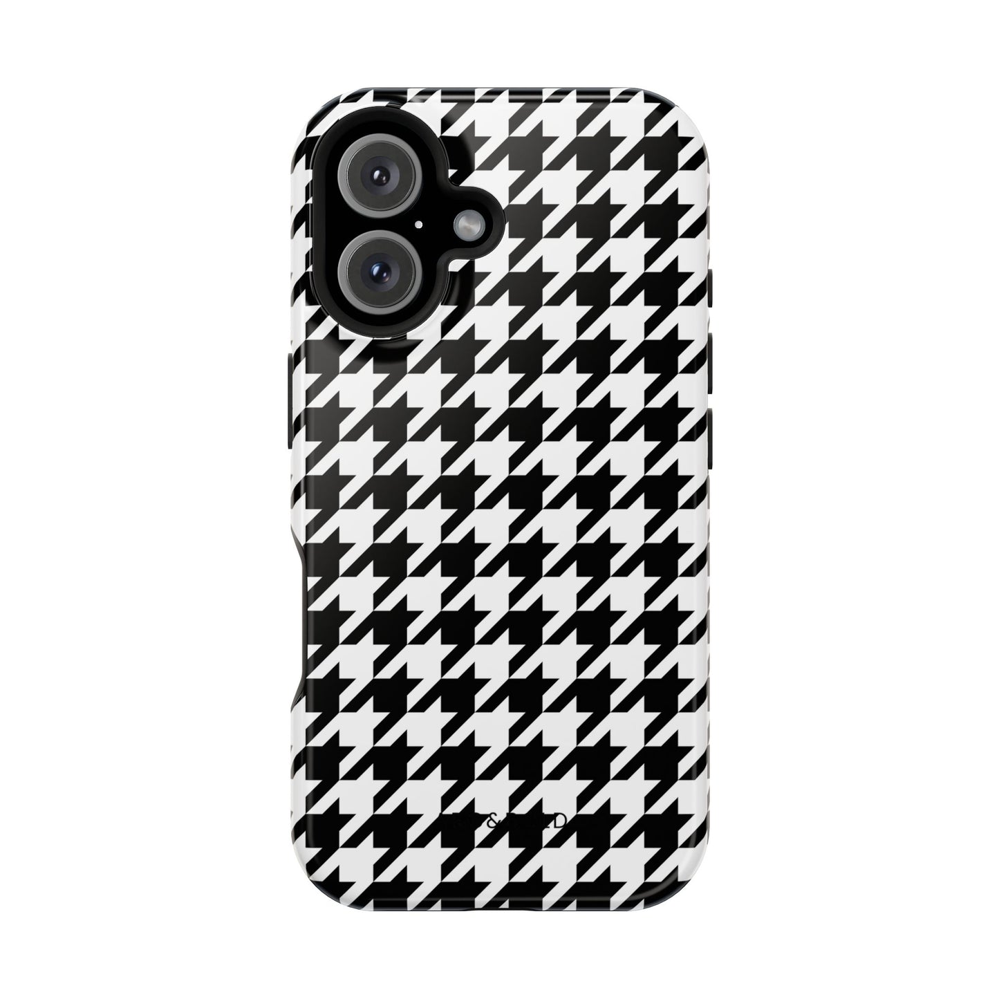 Houndstooth - Magnetic Phone Case - Arc & Bold
