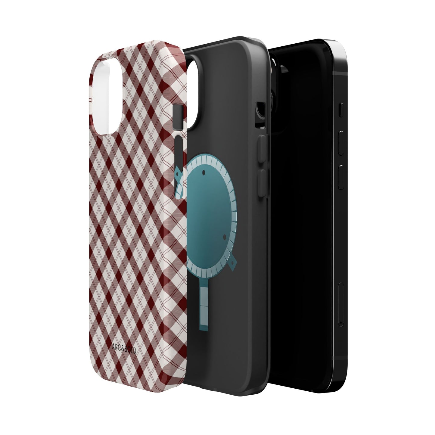 Maroon - Magnetic Tough Case - Arc & Bold