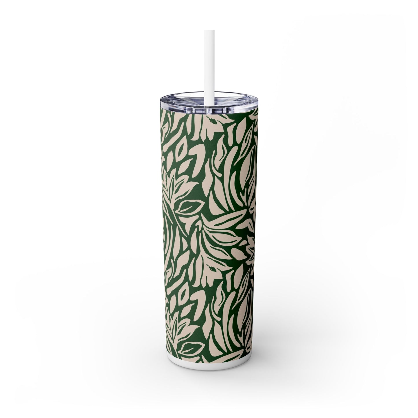 Timeless Evergreen - Skinny Tumbler with Straw, 20oz