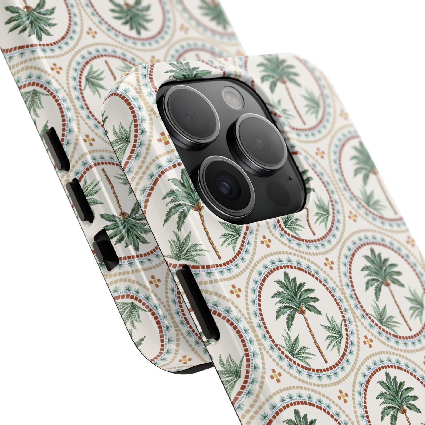 Tropical Tile Palm - Tough Phone Case - Arc & Bold