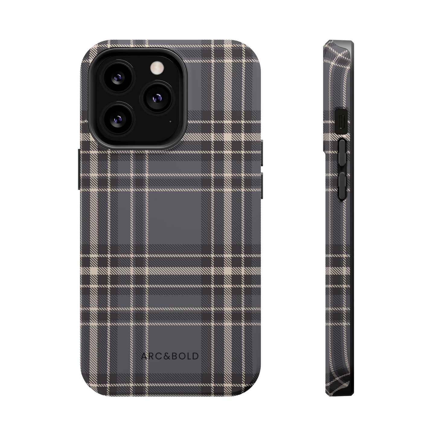 Monochrome Tartan - Magnetic Tough Case - Arc & Bold