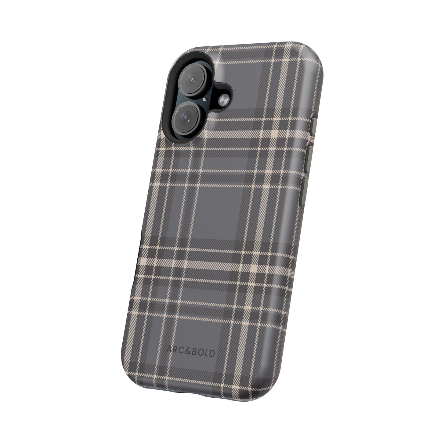 Monochrome Tartan - Magnetic Tough Case - Arc & Bold