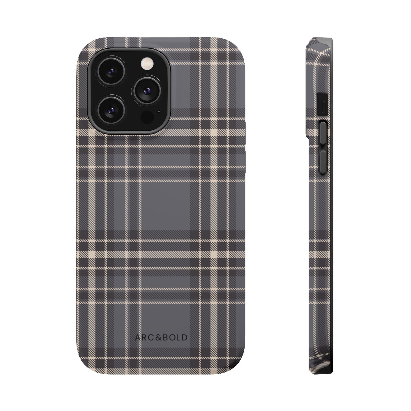 Monochrome Tartan - Magnetic Tough Case - Arc & Bold