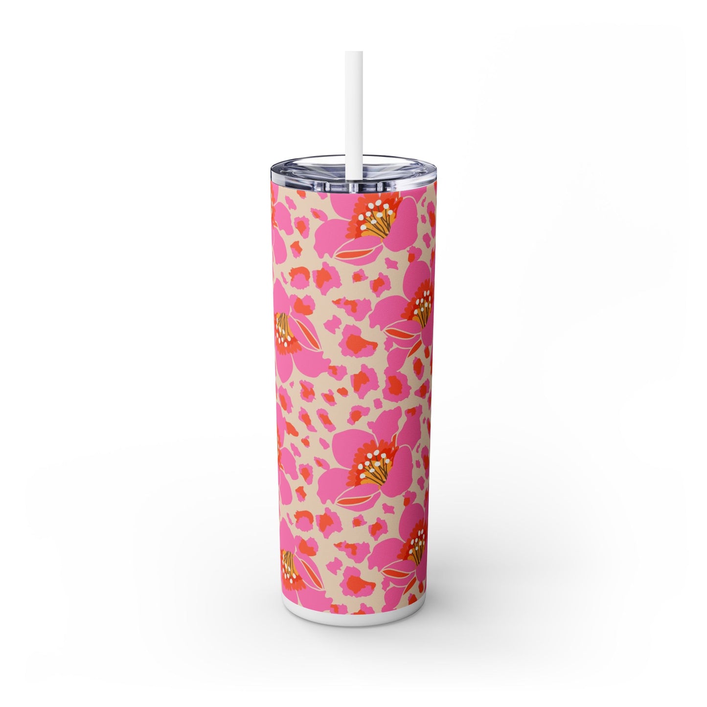 Radiant Garden - Skinny Tumbler with Straw, 20oz - Arc & Bold