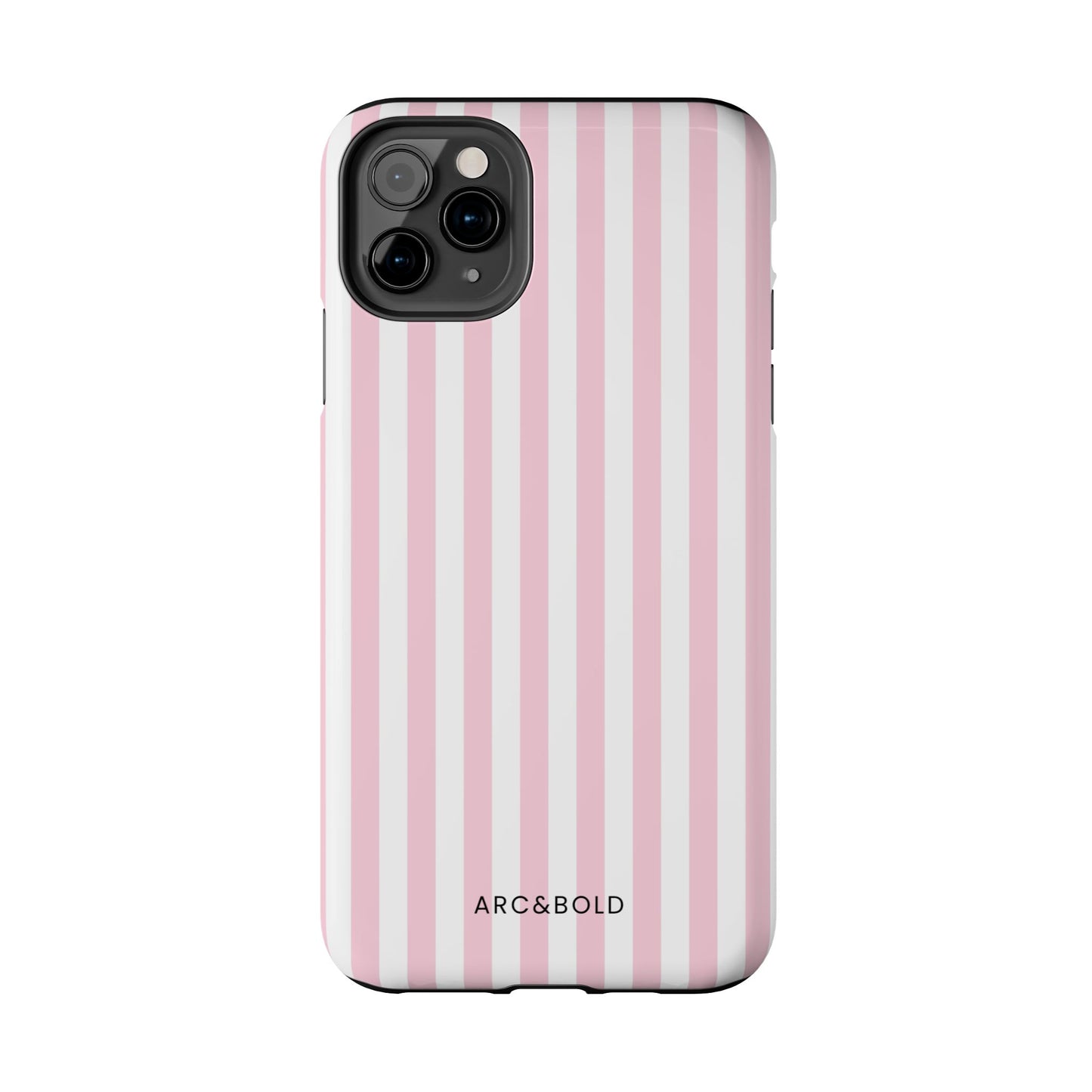 Pink Striped - Tough Phone Case - Arc & Bold