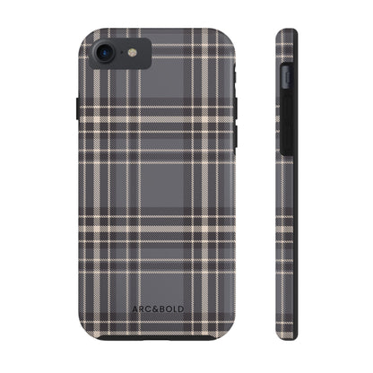 Monochrome Tartan - Tough Phone Case