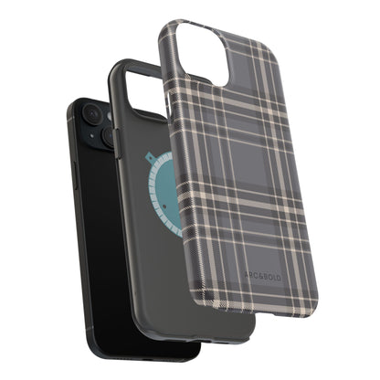 Monochrome Tartan - Magnetic Tough Case - Arc & Bold