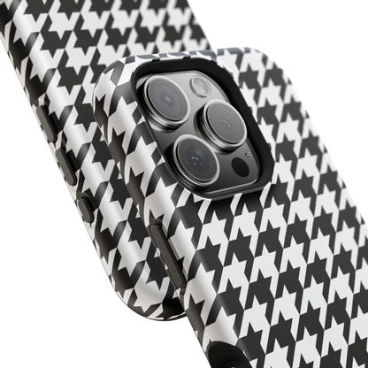 Houndstooth - Magnetic Phone Case - Arc & Bold