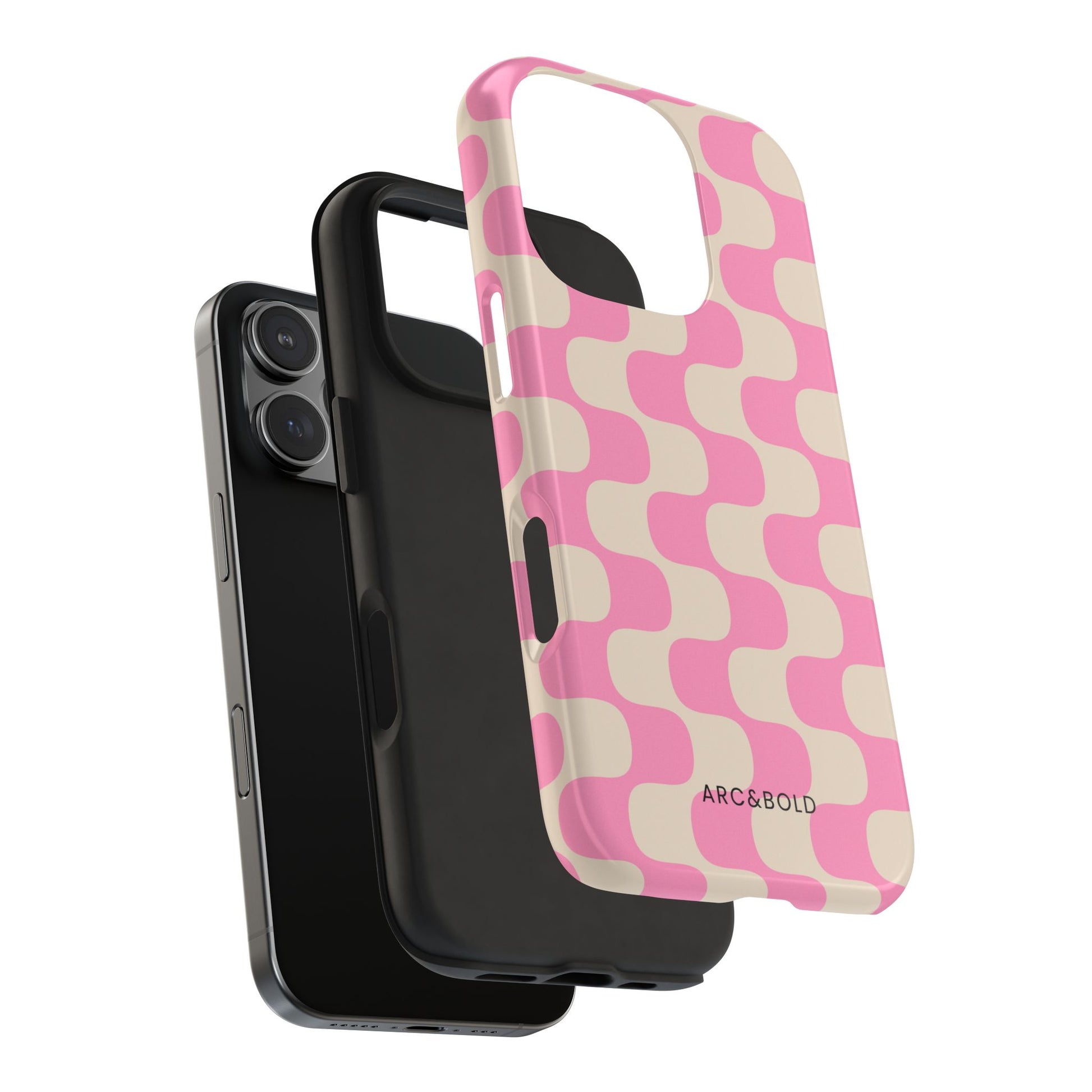 Pink Waves - Tough Phone Case - Arc & Bold