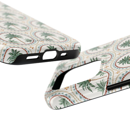 Tropical Tile Palm - Tough Phone Case - Arc & Bold