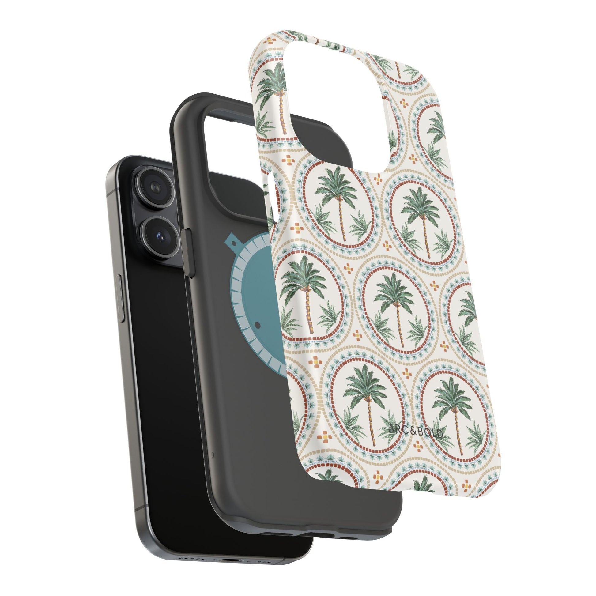 Tropical Tile Palm - Magnetic Tough Case - Arc & Bold